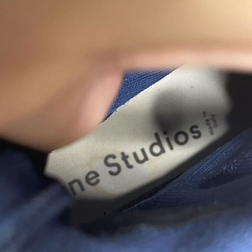 Acne Studios Blue Sock Tristan Sneakers Size 42 (US 9) High Top Trainers Runners - Picture 13 of 14